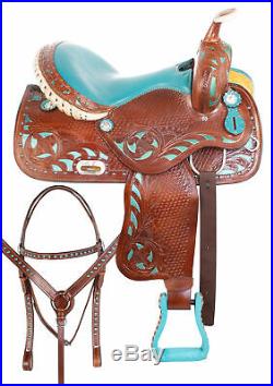 Western Natural Leather Breast Collar with silver Spot Studded//Congress Conchos
