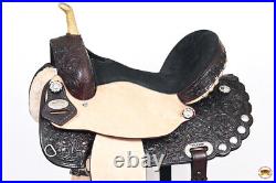 01HS 15 Western Horse Saddle American Leather Treeless Trail Barrel Hilason