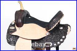 01HS 15 Western Horse Saddle American Leather Treeless Trail Barrel Hilason