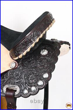 01HS 15 Western Horse Saddle American Leather Treeless Trail Barrel Hilason