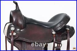 05HS 15 In Hilason WesternHorse Gaited Flex Trail American Leather Saddle