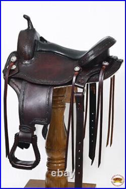 05HS 15 In Hilason WesternHorse Gaited Flex Trail American Leather Saddle