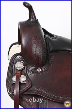 05HS 15 In Hilason WesternHorse Gaited Flex Trail American Leather Saddle