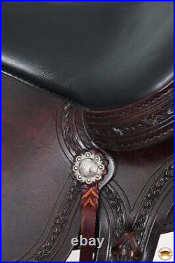 05HS 15 In Hilason WesternHorse Gaited Flex Trail American Leather Saddle