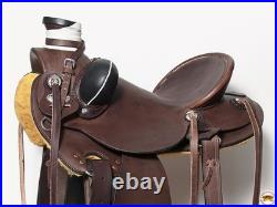 10BH 17 In Western Horse Wade Saddle American Leather Ranch Roping Dark Brown 10BH 17 In Western Horse Wade Saddle American Leather Ranch Roping Dark Brown