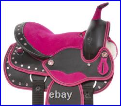 10 12 13 Pony Kid Seat Saddle Western Horse Cordura Trail Barrel Matching Set