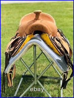 10 12 13 Western Kids Horse Ranch, Seat Saddle With Black Laces