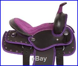 10 12 Youth Kids Western Pony Mini Horse Saddle Tack Set Crystal Bling