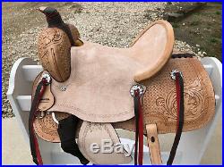 10 New Western Leather Youth Child Horse Pony Ranch Saddle Natural
