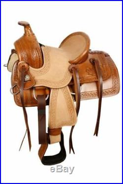 10 New Western Leather Youth Child Horse Pony Ranch Saddle ROPER