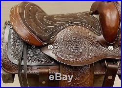 10 Pony Horse Saddle Kids Cowboy Cowgirl Pleasure Leather Brown 