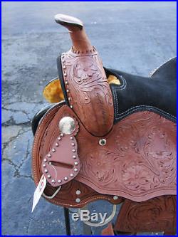 12 13 Pony Western Leather Youth Saddle Tack Set Pleasure Trail Barrel Racing
