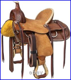 12 Childs Ranch Saddle Bodie Hardseat by Silver Royal Roughout Tooled