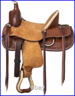12 Childs Ranch Saddle Bodie Hardseat by Silver Royal Roughout Tooled