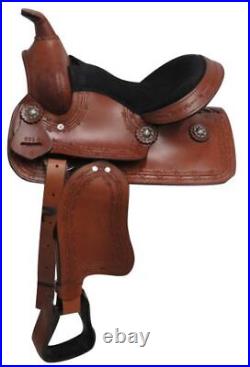 12 Economy Pony/Youth Saddle With Barbed Wire Design