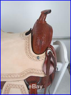 12 New Western Leather Youth Child Horse Pony Ranch Saddle with Girth