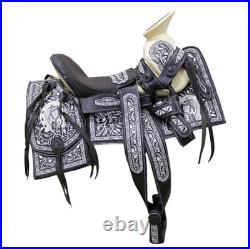 12 Nino Child Kid Pony Charro Bordada Saddle