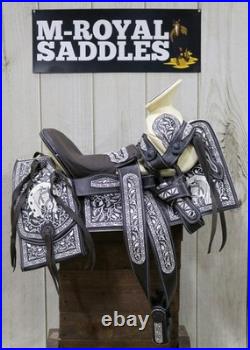12 Nino Child Kid Pony Charro Bordada Saddle