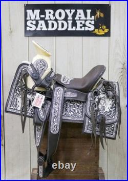 12 Nino Child Kid Pony Charro Bordada Saddle