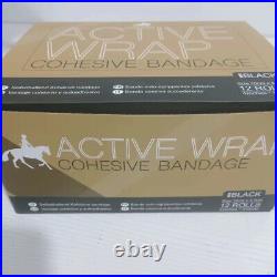 12 Rolls of Active Wraps, 4 Inches x 5 Yards Cohesive Wrap, 4 Colors