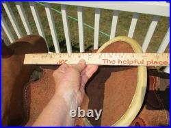 12'' SQ H BARS SANTA FE Saddlery leather western Barrel /trail saddle SQH BARS