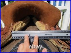 12'' SQ H BARS SANTA FE Saddlery leather western Barrel /trail saddle SQH BARS