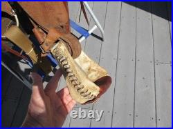12'' SQ H BARS SANTA FE Saddlery leather western Barrel /trail saddle SQH BARS