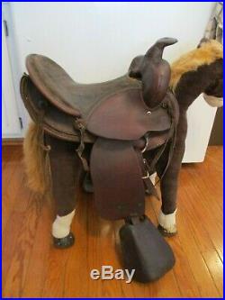 12 Vintage Kids Western Trail Pony Saddle With Tapedaros
