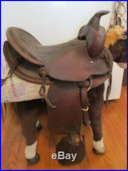 12 Vintage Kids Western Trail Pony Saddle With Tapedaros