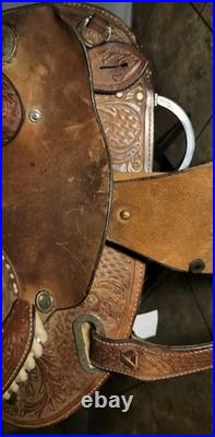 13.5 Circle Y Martha Josey Barrel Racing Saddle Leather YOAKUM, INC. Texas