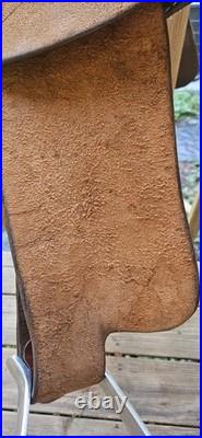 13.5 Santa Fe Leather Western Barrel Racing Horse Saddle