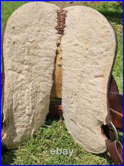 13.5 Santa Fe Leather Western Barrel Racing Horse Saddle