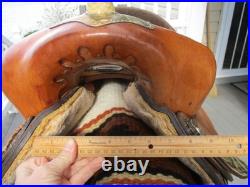 13'' FQH BARS #73 Circle A American Saddlery leather western Camo Barrel saddle