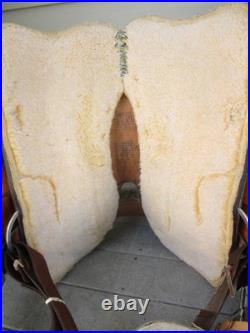 13'' FQH BARS #73 Circle A American Saddlery leather western Camo Barrel saddle