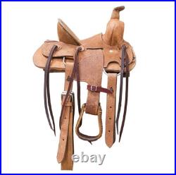 13 High Back Roughout Leather Youth Western Saddle