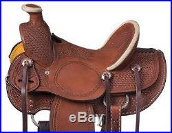 13 Inch Youth Walhalla Wade Hard Seat Western Saddle Med Oil-Roughout Leather