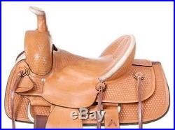 13 Inch Youth Western Roper Saddle Light Oil Leather Liberty Roper