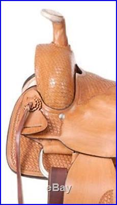 13 Inch Youth Western Roper Saddle Light Oil Leather Liberty Roper
