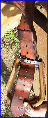 14.5 15 Hand Crafted Excellent Used Crates Roping Saddle Also Good Pleasue Trail