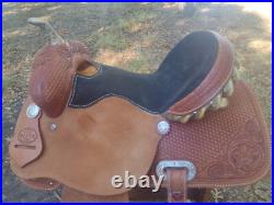 14.5 Spur Saddlery Barrel Racing Saddle Made in Texas