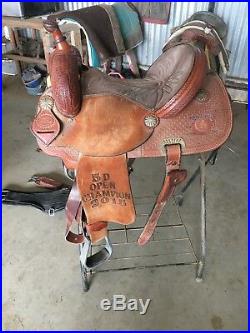 14.5 coats lazy l barrel saddle