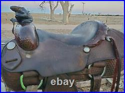 14.5 inch Vintage Custom Roping Saddle