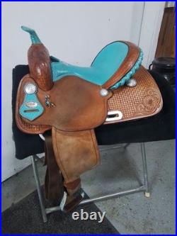 14 BILLY COOK barrel Saddle, Made In GREENVILLE, TX