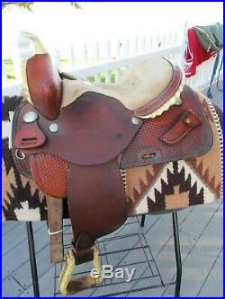 14'' BUFFALO SADDLERY western barrel saddle SQHB