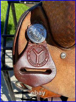 14 CIRCLE Y Western Barrel Horse Saddle NICE
