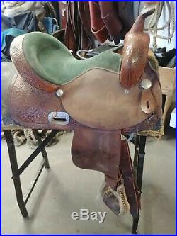 14 Circle Y Barrel Racing Saddle