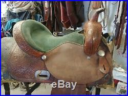 14 Circle Y Barrel Racing Saddle