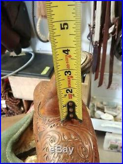 14 Circle Y Barrel Racing Saddle