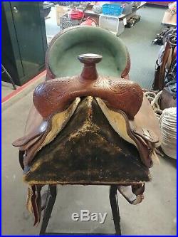 14 Circle Y Barrel Racing Saddle