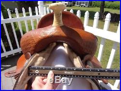 14'' H&H western barrel saddle FQHB USA MADE